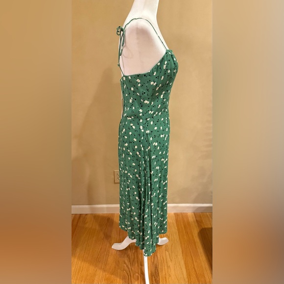 REFORMATION Pico Green Navy Floral maxi dress size 10 NWT - Picture 2 of 12